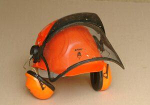 Chainsaw safety helmet